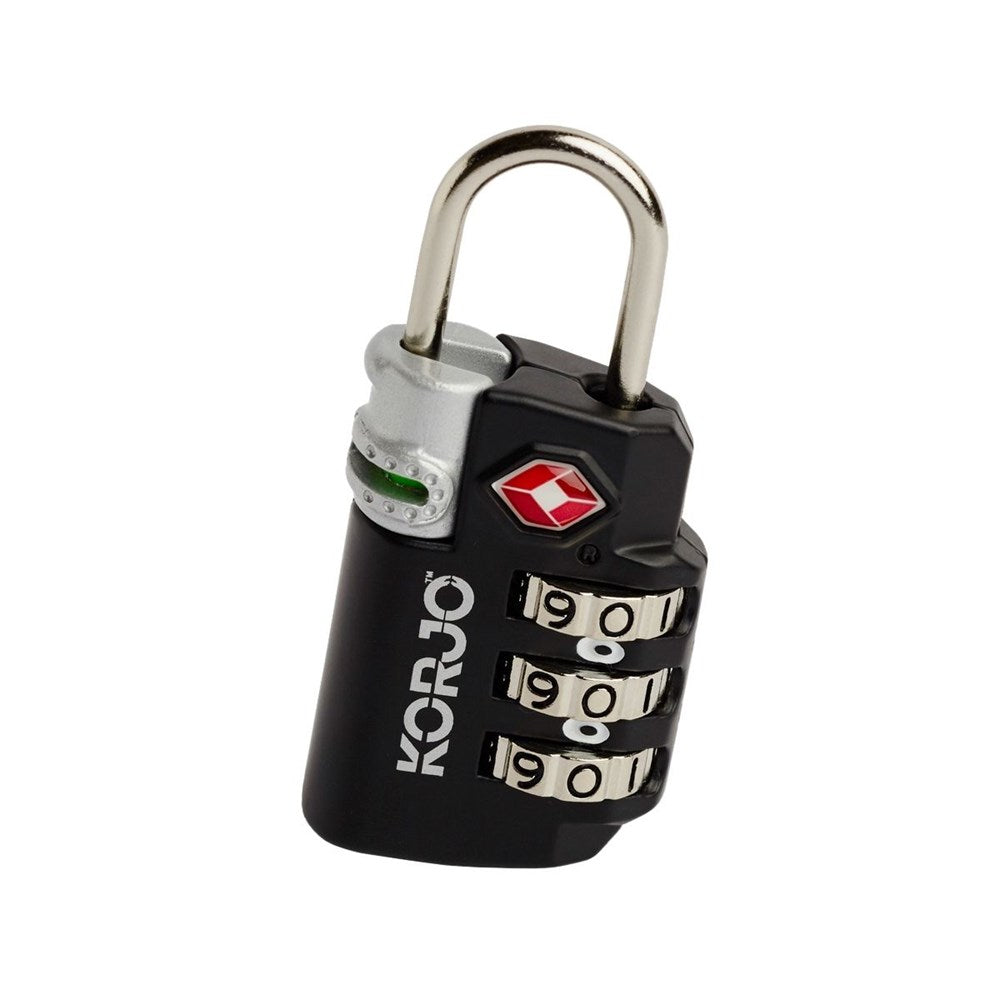 Korjo TSA Indicator Combination Lock - 2 Colours Korjo