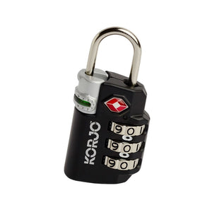 Korjo TSA Indicator Combination Lock - 2 Colours Korjo