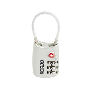 Korjo TSA Flexicable Lock - 2 Colours