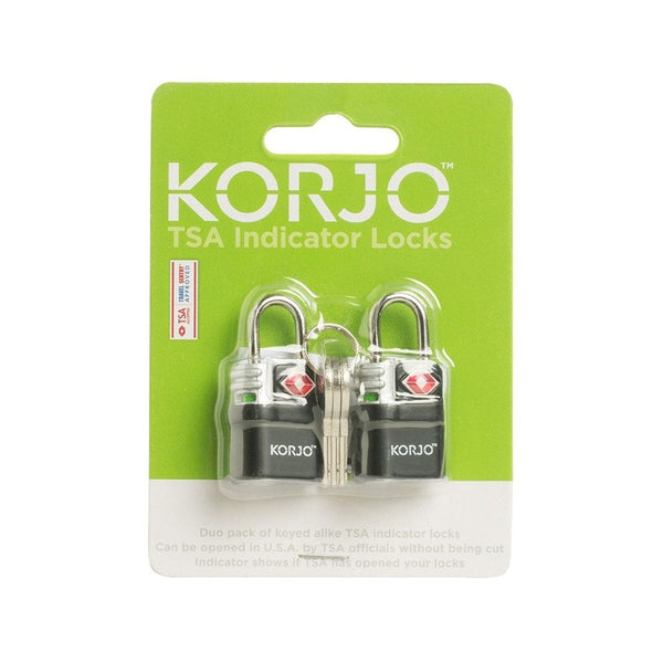 Korjo TSA Keyed Indicator Locks x 2 Korjo