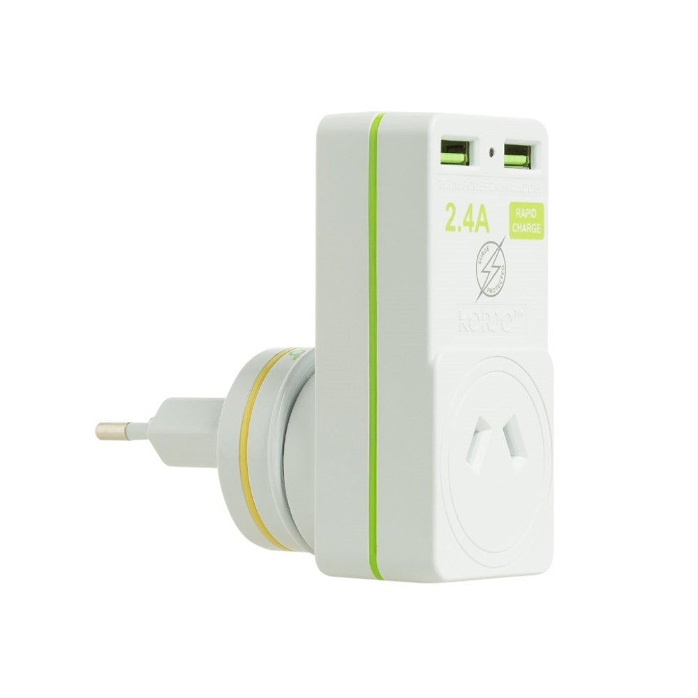 Korjo USB & Power Adaptor - Europe (Italy and Switzerland) Korjo