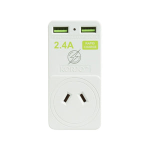 Korjo USB & Power Adaptor - Europe (Italy and Switzerland) Korjo