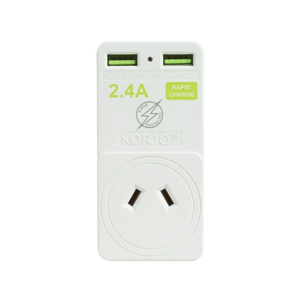 Korjo USB & Power Adaptor - Europe (Italy and Switzerland) Korjo