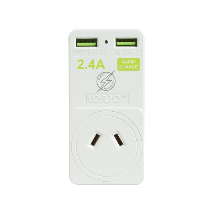 Korjo USB & Power Adaptor - Europe (Italy and Switzerland)