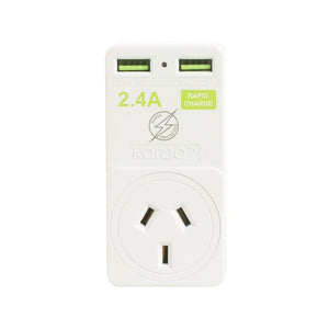 Korjo USB & Power Adaptor - USA Korjo