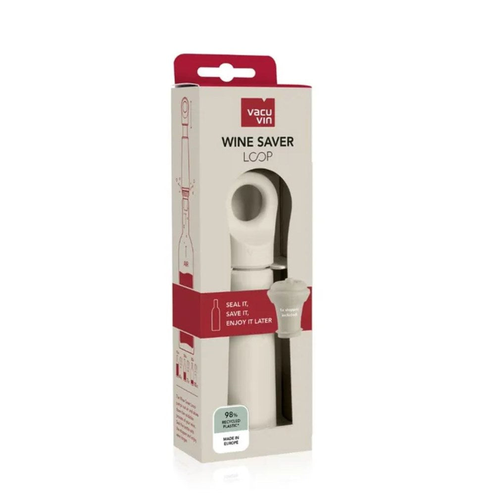 Vacu Vin Loop Wine Saver Pump and Stopper - 4 colours Vacu Vin
