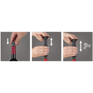 Vacu Vin Wine Saver Pump and 2 Stoppers Vacu Vin