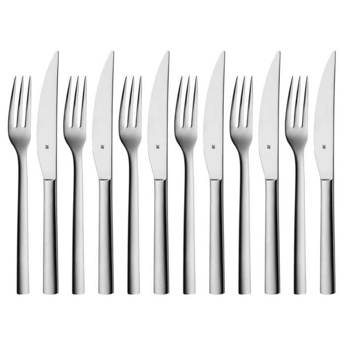 WMF Nuova Steak Knife & Fork Set - 12 Piece - SPECIAL