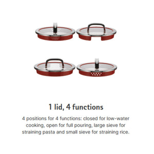 WMF Function 4 Stockpot With Lid - 2 Sizes WMF