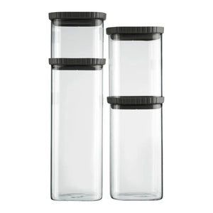 Westmark Stackable Glass Jar with Silicone Lid - 4 Sizes Westmark