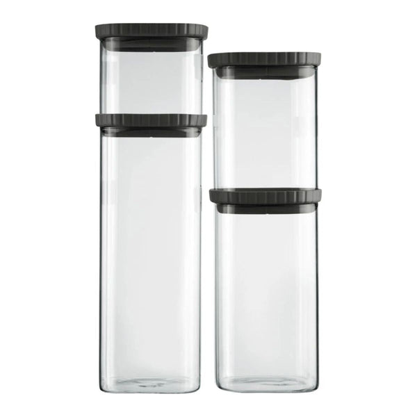 Westmark Stackable Glass Jar with Silicone Lid - 4 Sizes Westmark