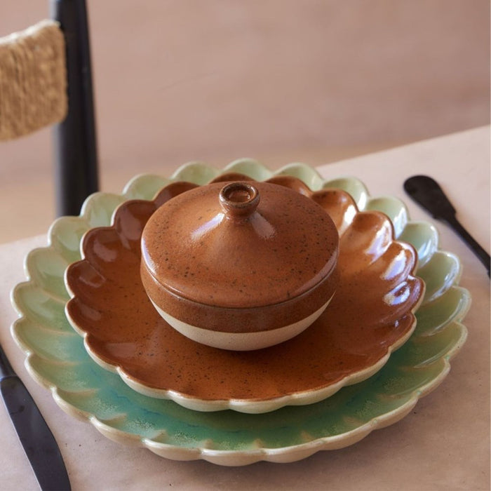 Costa Nova Marrakesh Covered Casserole - 12cm - Cannelle