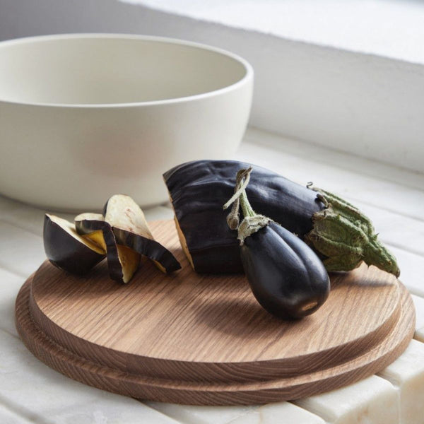 Casafina Serving Bowl with Oak Wood Lid/Cutting Board - 25cm Casafina