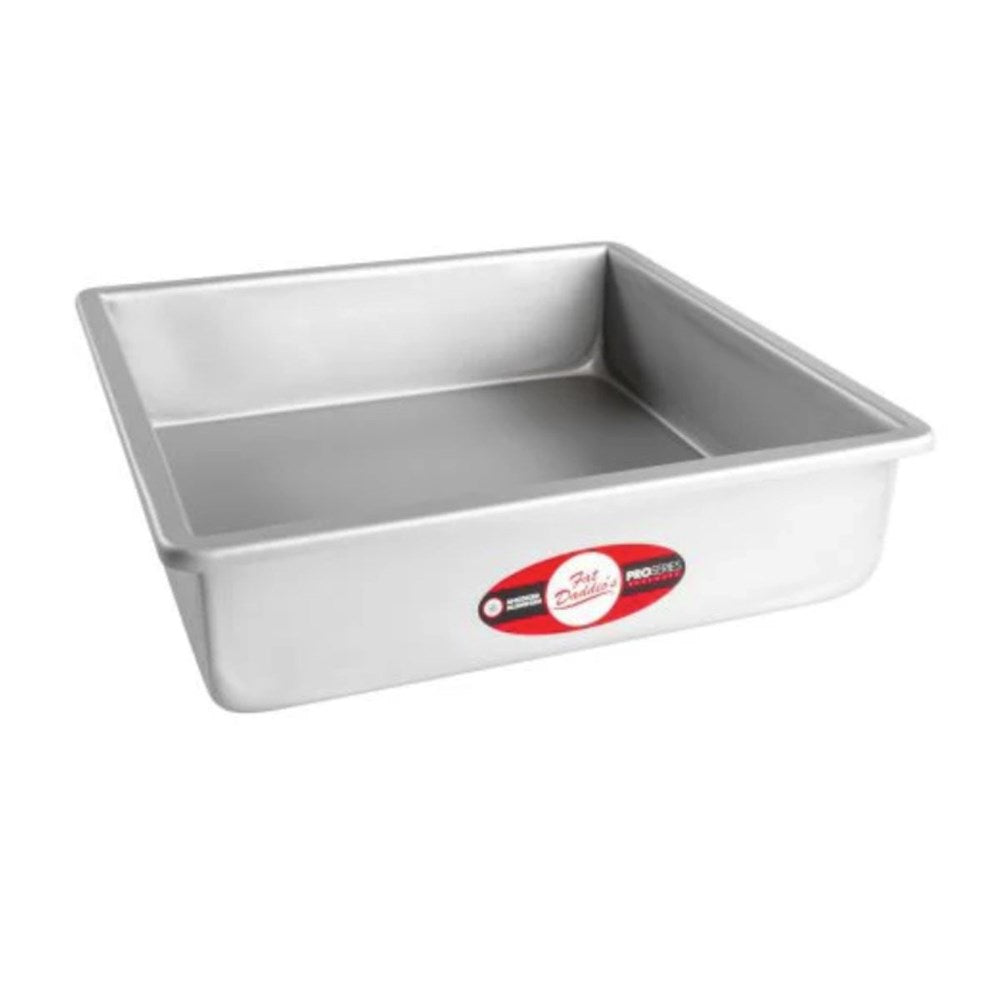 Fat Daddios Square Solid Bottom Cake Pan - 3 inch deep - 7 Sizes