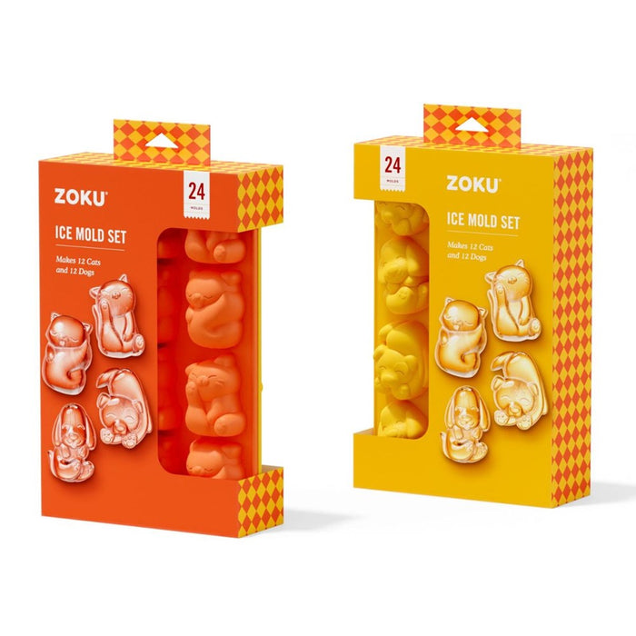 Zoku Cat & Dog Ice Trays - Set of 2