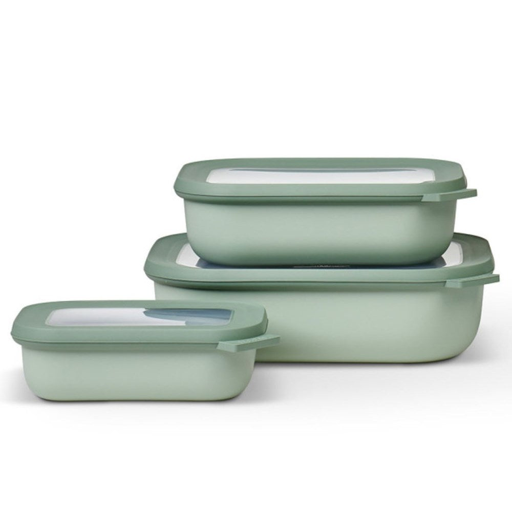 Mepal Cirqula Rectangle Small Set - 3 Piece - Home Essentials