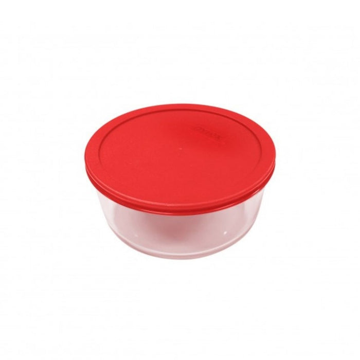 Pyrex Simply Store Round Glass Container with Lid - 2 Cup / 470ml