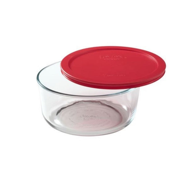 Pyrex Simply Store Round Glass Container with Lid - 7 Cup / 1.65L