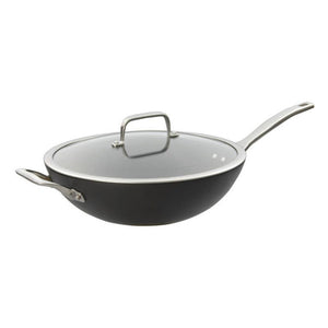 Pyrolux Induction Hard Anodised+ Wok with Lid - 32cm Pyrolux