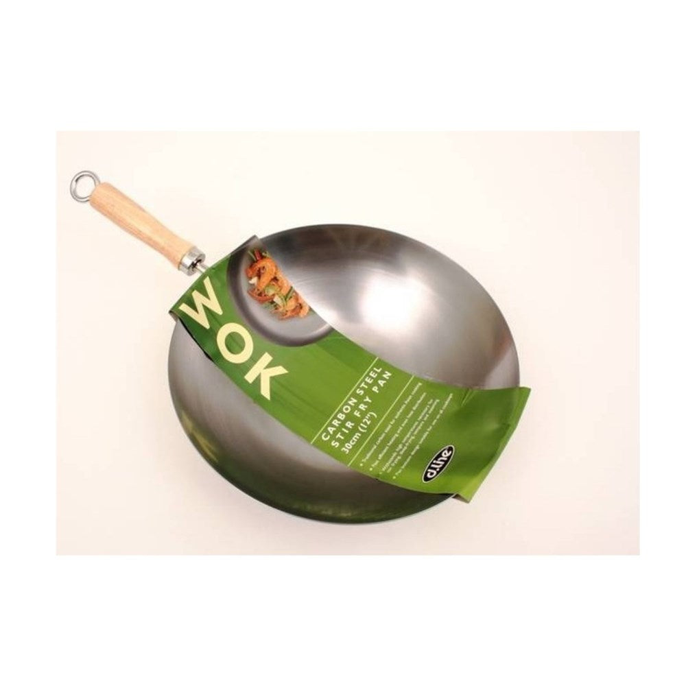 D.Line Carbon Steel Stir Wok 30cm — Home Essentials