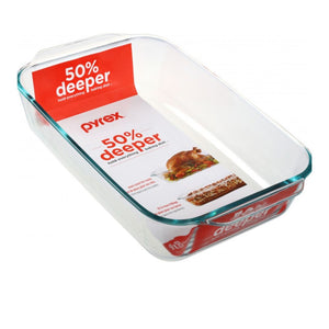 Pyrex Deep Glass Baking Dish 4.7L - Home Essentials