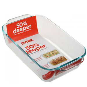 Pyrex Deep Glass Baking Dish 3L - Home Essentials