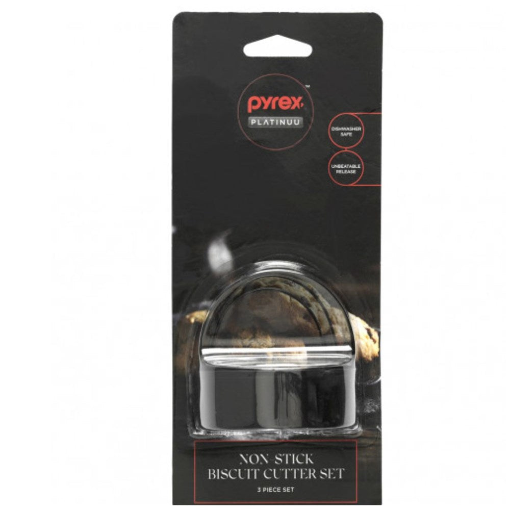 Pyrex Platinum Non Stick Biscuit Cutter 3pc set