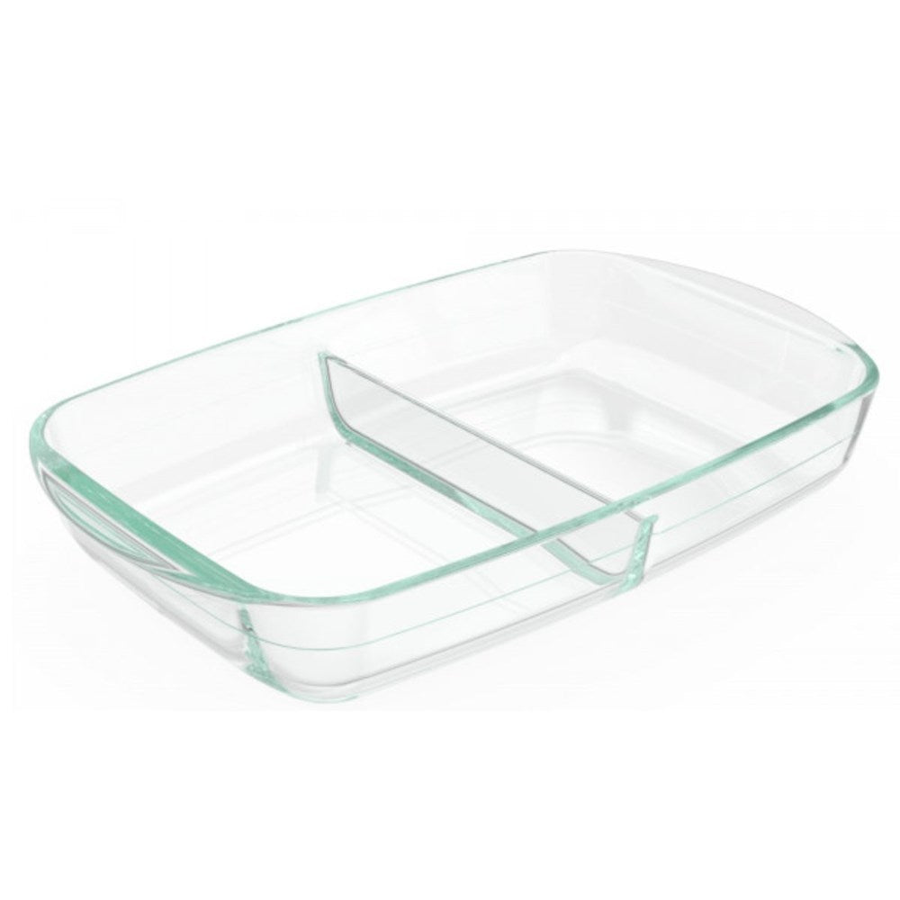 Pyrex Divided Glass Bakeware 8x12" 2.6L Pyrex