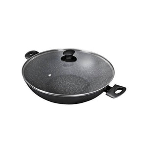 Pyrolux Pyrostone Wok with Lid - 36cm