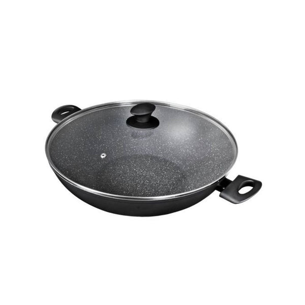 Pyrolux Pyrostone Wok with Lid - 36cm
