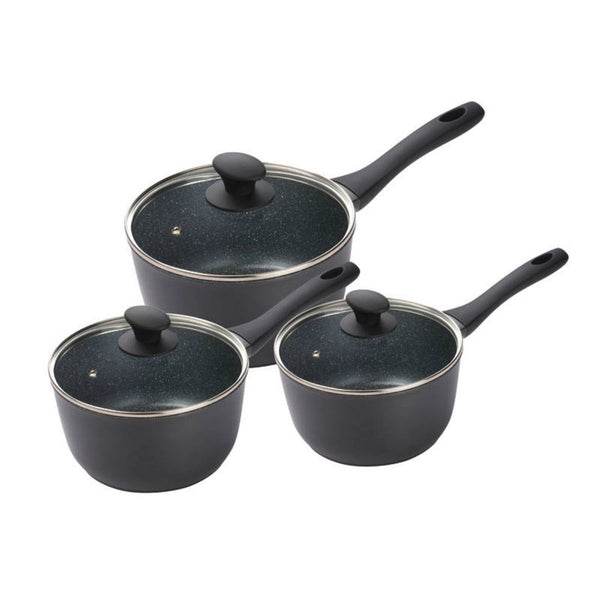 Pyrolux Pyrostone 3 Piece Saucepan Set