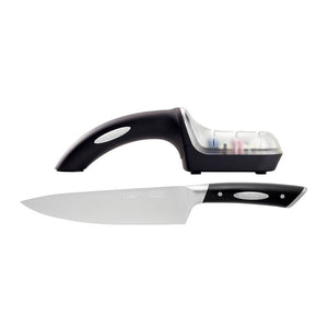 Scanpan Classic 20cm Chefs Knife and Sharpener Set Scanpan