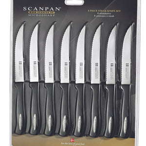 Scanpan Microsharp Steak Knife Set - 8 Piece Scanpan