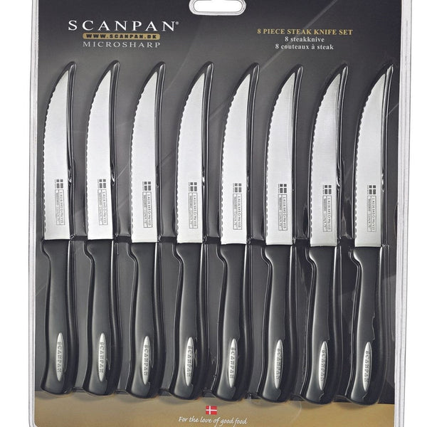 Scanpan Microsharp Steak Knife Set - 8 Piece Scanpan