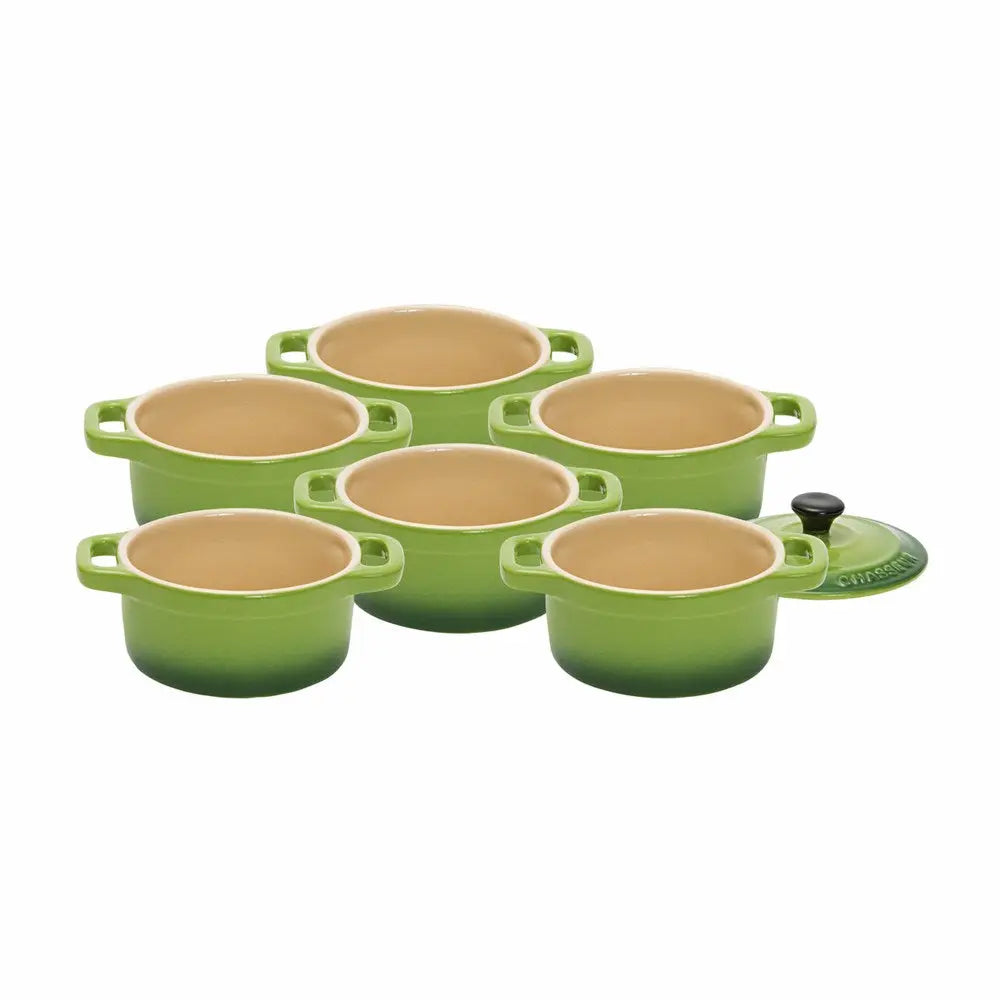 Chasseur La Cuisson Stoneware Mini Cocotte Set - 6 Piece