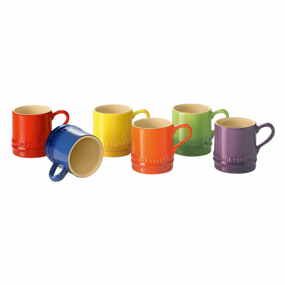 Chasseur La Cuisson Stoneware Petit Cup Set Rainbow - 6 Piece