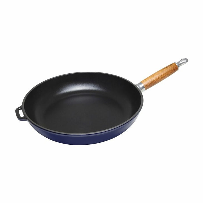 Chasseur Fry Pan with Wooden Handle French Blue- 28cm