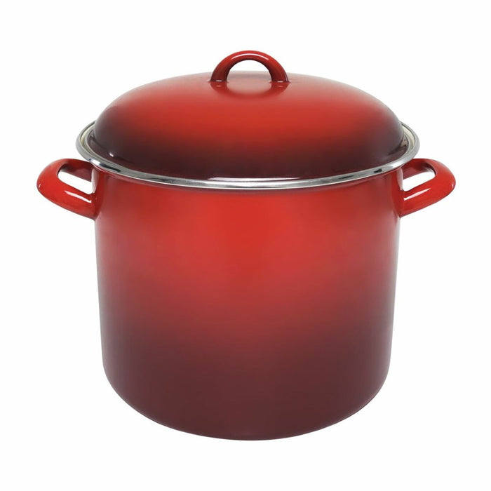 Chasseur Red Enamel Stock Pot - 28cm