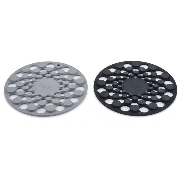 Joseph Joseph Spot-On Set of 2 Silicone Trivets (Round) - Grey Joseph Joseph