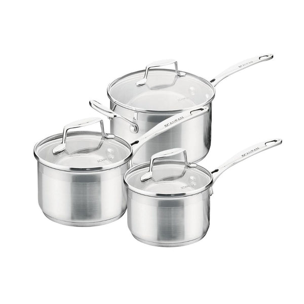 Scanpan Impact 3 Piece Saucepan Set - Home Essentials