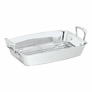 Scanpan Impact Induction Roasting Pan with Rack - 42cm x 26cm Scanpan
