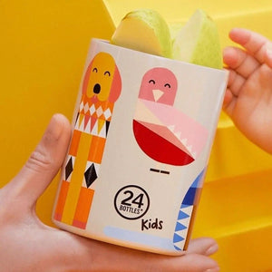 24 Bottles Best Friends  Kids Snack Pot - 350ml 24 Bottles