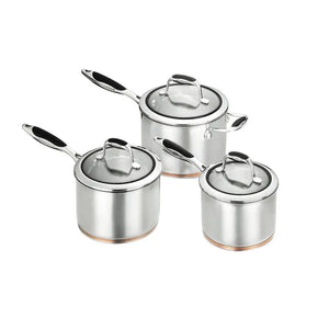 Scanpan Coppernox 3 Piece Saucepan Set Scanpan