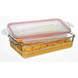 Glasslock Oven Safe Rectangle Baking Dish - 2200ml - Home Essentials