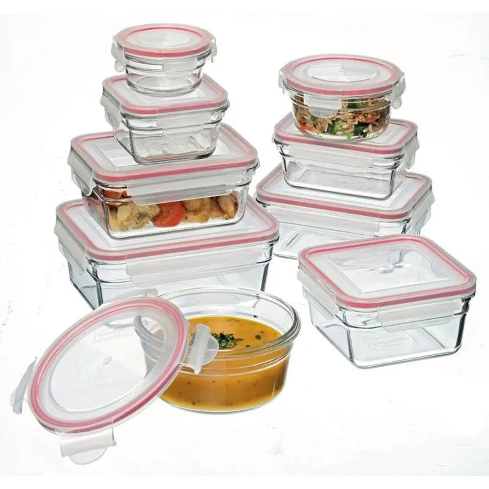 Glasslock Oven Safe Container Set - 9 Piece Glasslock
