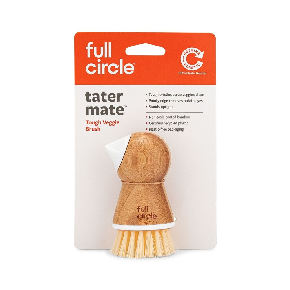 Full Circle Eye-Removing Potato Scrubber - White Full Circle
