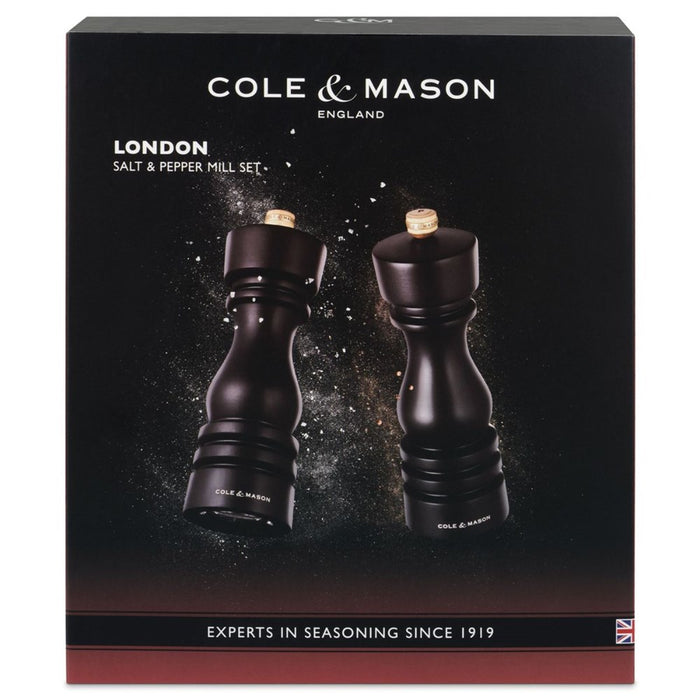 Cole & Mason London Mills Chocolate Wood Gift Set - 18cm