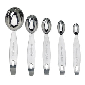 Cuisipro Stainless Steel Measuring Spoons - Set of 5 - Home Essentials