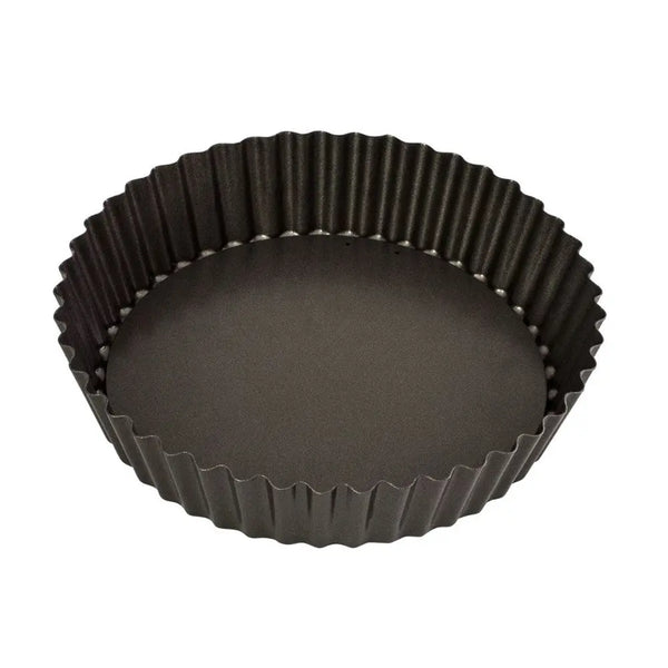 Bakemaster Non-Stick Round Fluted Deep Quiche Pan - 25cm Bakemaster