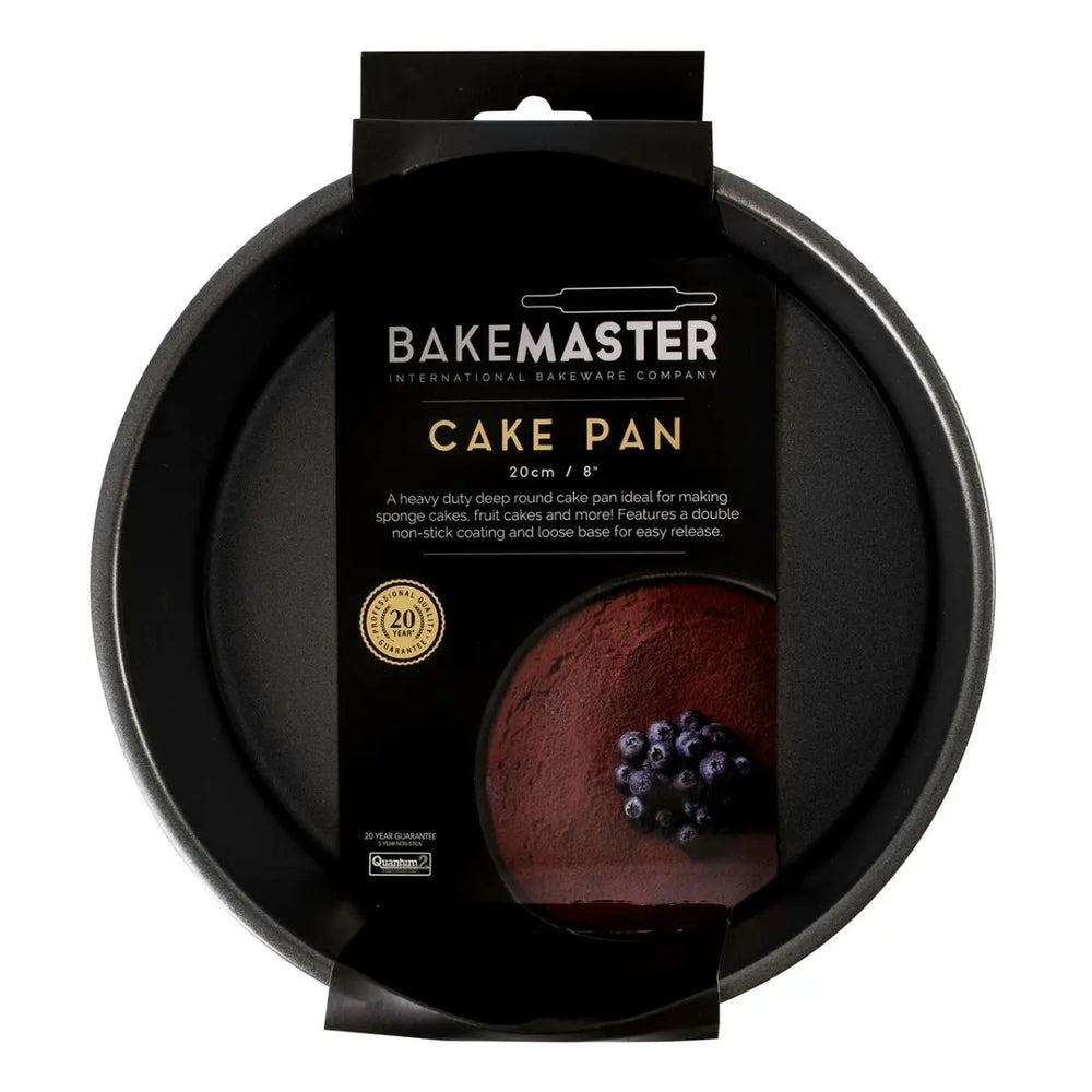 Bakemaster Non-Stick Round Deep Cake Pan - 20cm Bakemaster